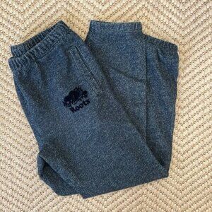 Roots Classic Baggy Straight Sweatpants Dark Grey